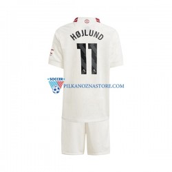 Manchester United dla Dzieci Rasmus Hojlund 11 Koszulka Trzeci 2023-2024 Krótkie Rękawy