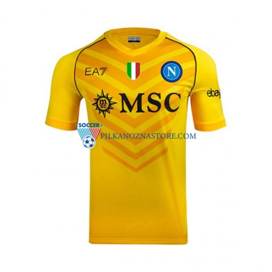 Strój Bramkarski Napoli Koszulka Męska Wyjazdowy 2023-2024 Krótkie Rękawy