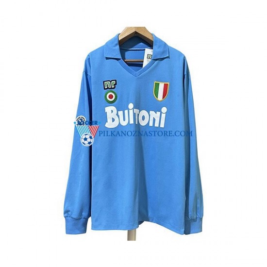 Napoli 1987 1988 Retro Koszulka Męska Domowy Długie Rękawy