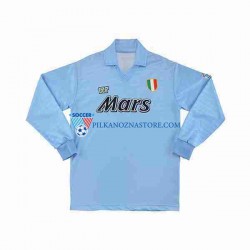 Napoli 1990 1991 Retro Koszulka Męska Domowy Długie Rękawy