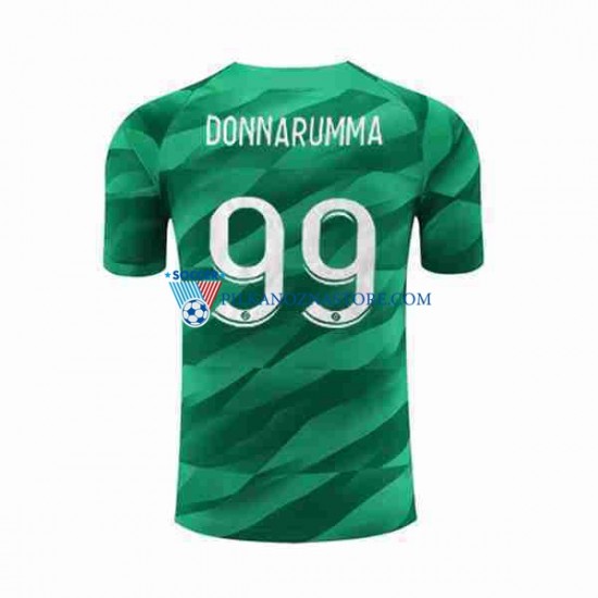 Strój Bramkarski Paris Saint-Germain Donnarumma 99 Koszulka Męska Domowy 2023-2024 Krótkie Rękawy
