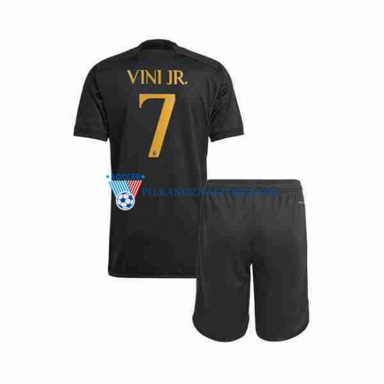 Real Madryt dla Dzieci Vini Jr 7 Koszulka Trzeci 2023-2024 Krótkie Rękawy