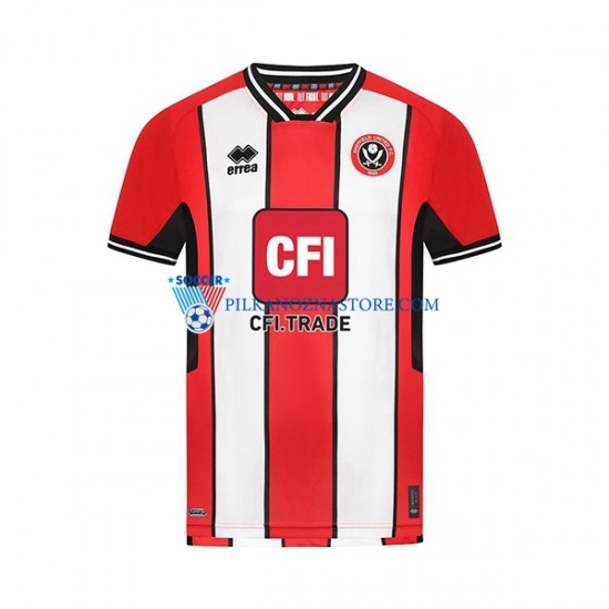 Sheffield United Koszulka Męska Domowy 2023-2024 Krótkie Rękawy