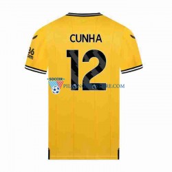 Wolverhampton Wanderers CUNHA 12 Koszulka Męska Domowy 2023-2024 Krótkie Rękawy