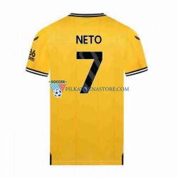 Wolverhampton Wanderers NETO 7 Koszulka Męska Domowy 2023-2024 Krótkie Rękawy