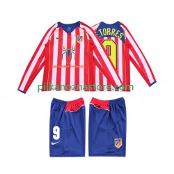 Atlético Madryt dla Dzieci F TORRES 9 2005 Retro Koszulka Domowy 2004 Długie Rękawy