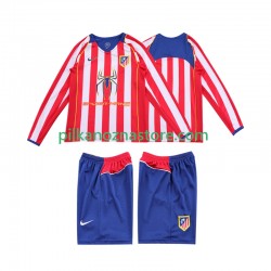Atlético Madryt dla Dzieci 2005 Retro Koszulka Domowy 2004 Długie Rękawy