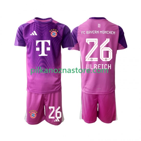 Strój Bramkarski Bayern Monachium dla Dzieci Sven Ulreich 26 Koszulka Czwarty 2025-2026 Krótkie Rękawy