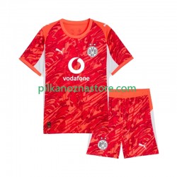 Strój Bramkarski Borussia Dortmund dla Dzieci Koszulka Wyjazdowy 2025-2026 Krótkie Rękawy