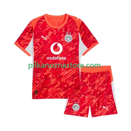 Strój Bramkarski Borussia Dortmund dla Dzieci Koszulka Wyjazdowy 2025-2026 Krótkie Rękawy