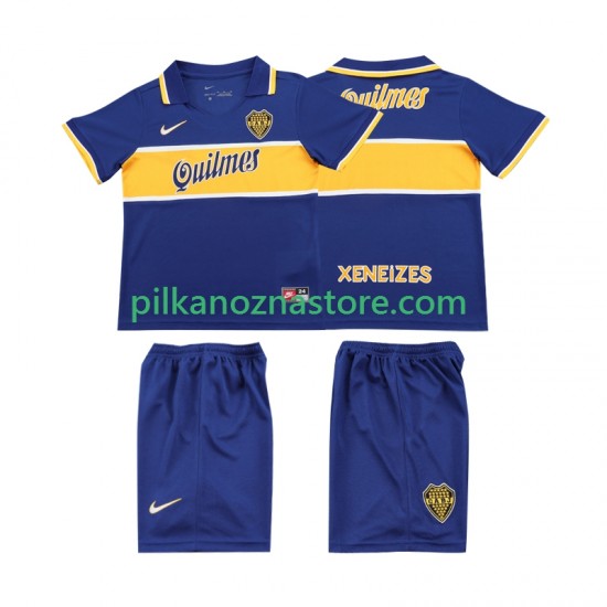 CA Boca Juniors dla Dzieci 1996 1997 Retro Koszulka Domowy Krótkie Rękawy