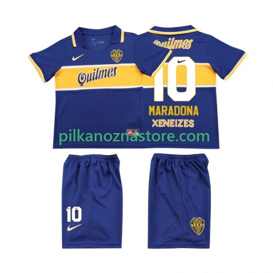 CA Boca Juniors dla Dzieci MARADONA 10 1996 1997 Retro Koszulka Domowy Krótkie Rękawy