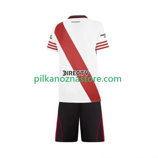 CA River Plate dla Dzieci Koszulka Domowy 2025-2026 Krótkie Rękawy