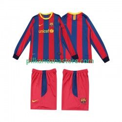 FC Barcelona dla Dzieci Retro Koszulka Domowy 2011 2010 Długie Rękawy