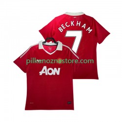 Manchester United BECKHAM 7 Retro Koszulka Męska Domowy 2011 2010 Krótkie Rękawy