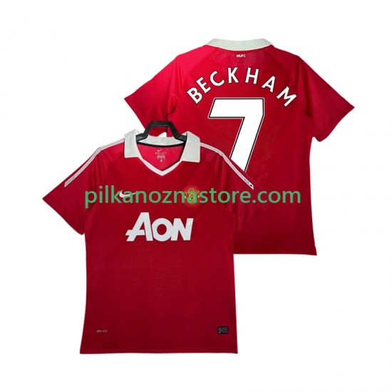 Manchester United BECKHAM 7 Retro Koszulka Męska Domowy 2011 2010 Krótkie Rękawy