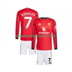 Manchester United dla Dzieci Cristiano Ronaldo 7 Koszulka Domowy 2025-2026 Długie Rękawy