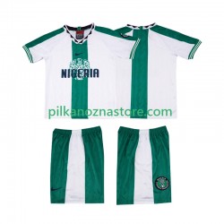 Nigeria dla Dzieci 1996 Retro Koszulka Wyjazdowy Krótkie Rękawy