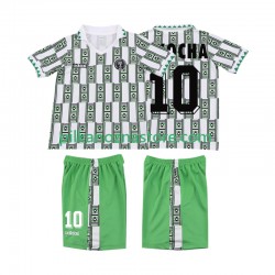 Nigeria dla Dzieci OKOCHA 10 Retro Koszulka Wyjazdowy 1994 Krótkie Rękawy