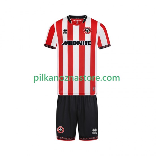 Sheffield United dla Dzieci Koszulka Domowy 2025-2026 Krótkie Rękawy