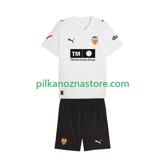 Valencia CF dla Dzieci Koszulka Domowy 2025-2026 Krótkie Rękawy