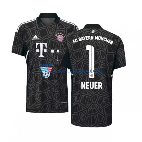 Strój Bramkarski Bayern Monachium Manuel Neuer 1 Koszulka Męska Wyjazdowy 2022-2023 Krótkie Rękawy