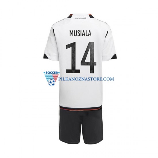 Niemcy dla Dzieci Musiala 14 Koszulka Domowy MŚ 2022 Krótkie Rękawy