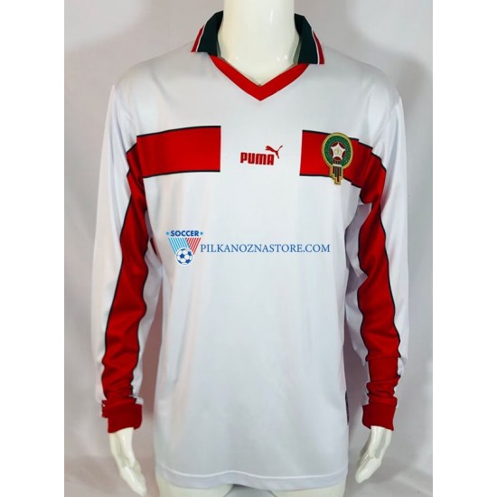 Maroko Retro Koszulka Męska Wyjazdowy 1998 Długie Rękawy