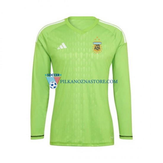 Strój Bramkarski Argentyna Koszulka Męska Domowy MŚ 2022 Długie Rękawy