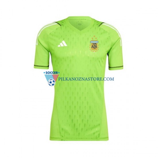 Strój Bramkarski Argentyna Koszulka Męska Domowy MŚ 2022 Krótkie Rękawy