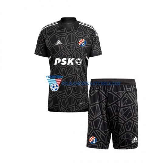 Strój Bramkarski dla Dzieci Dinamo Zagreb Koszulka Domowy 2022-2023 Krótkie Rękawy