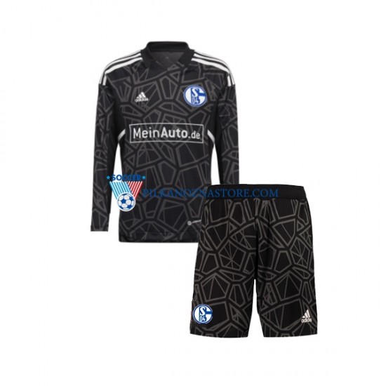Strój Bramkarski FC Schalke 04 dla Dzieci Koszulka Domowy 2022-2023 Długie Rękawy