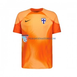 Strój Bramkarski Finlandia Koszulka Męska Domowy 2022-2023 Krótkie Rękawy