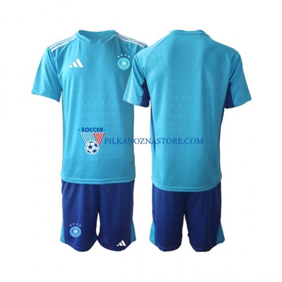 Strój Bramkarski Niemcy dla Dzieci Koszulka Domowy MŚ 2022 Krótkie Rękawy