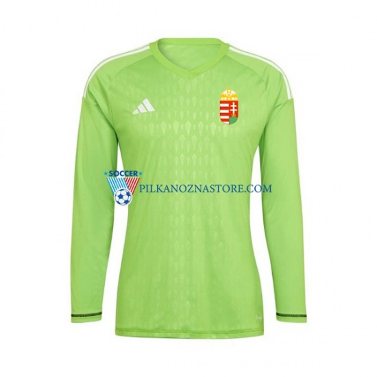 Strój Bramkarski Węgry Koszulka Męska Domowy 2022 Długie Rękawy