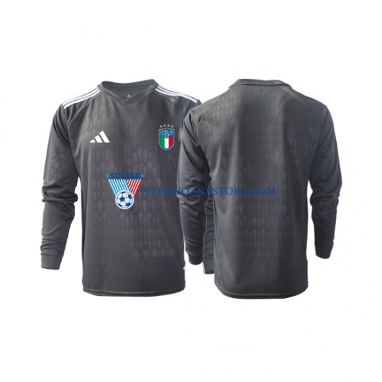 Strój Bramkarski Włochy Koszulka Męska Wyjazdowy 2023 Długie Rękawy