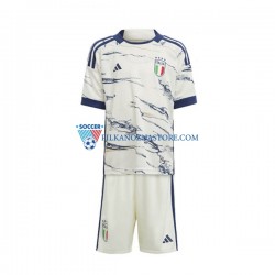 Włochy dla Dzieci Koszulka Wyjazdowy 2023 Krótkie Rękawy