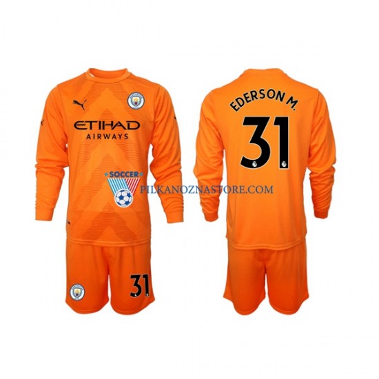 Strój Bramkarski Manchester City dla Dzieci Ederson M 31 Koszulka Trzeci 2022-2023 Długie Rękawy