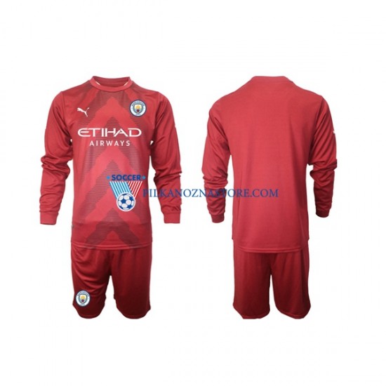 Strój Bramkarski Manchester City dla Dzieci Koszulka Domowy 2022-2023 Długie Rękawy