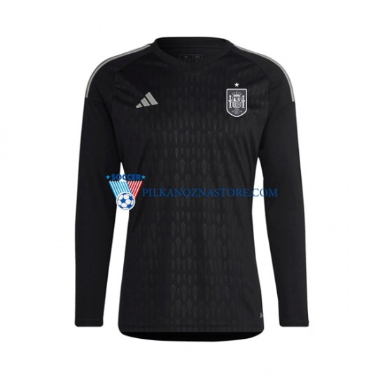 Strój Bramkarski Hiszpania Koszulka Męska Domowy 2022 Długie Rękawy