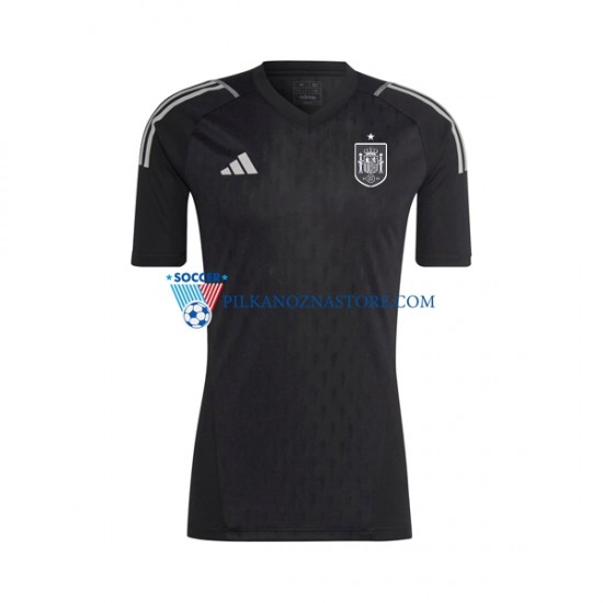 Strój Bramkarski Hiszpania Koszulka Męska Domowy 2022 Krótkie Rękawy