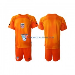 Strój Bramkarski Stany Zjednoczone dla Dzieci Koszulka Domowy MŚ 2022 Krótkie Rękawy