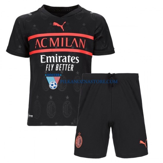 AC Milan dla Dzieci Koszulka Trzeci 2021-2022 Krótkie Rękawy