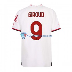 AC Milan Olivier Giroud 9 Koszulka Męska Wyjazdowy 2022-2023 Krótkie Rękawy
