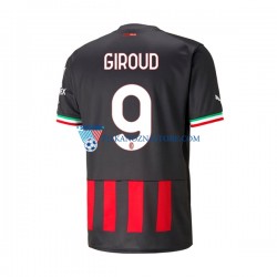 AC Milan Olivier Giroud 9 Koszulka Męska Domowy 2022-2023 Krótkie Rękawy