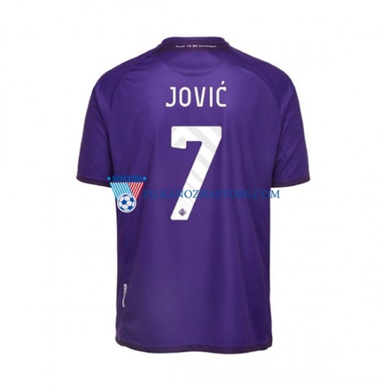 ACF Fiorentina Jovic 7 Koszulka Męska Domowy 2022-2023 Krótkie Rękawy