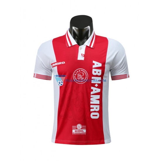 AFC Ajax Retro Koszulka Męska Domowy 1997-1998 Krótkie Rękawy