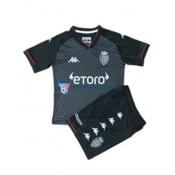 AS Monaco dla Dzieci Koszulka Wyjazdowy 2021-2022 Krótkie Rękawy