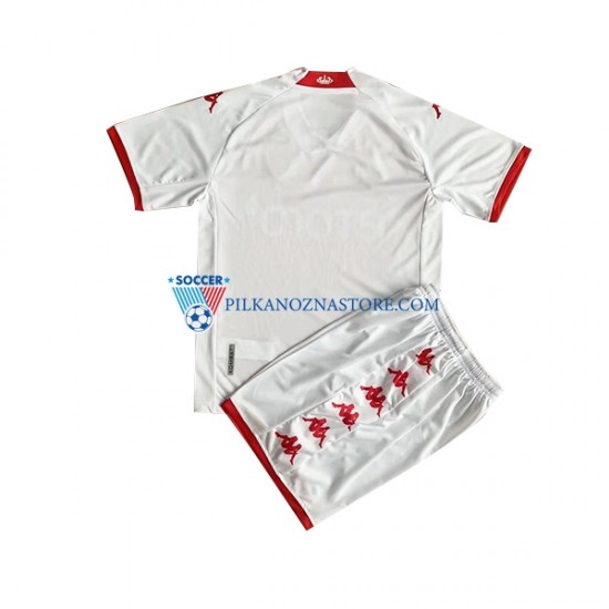 AS Monaco dla Dzieci Koszulka Domowy 2022-2023 Krótkie Rękawy
