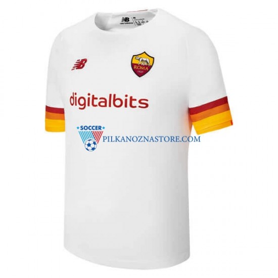 AS Roma Koszulka Męska Wyjazdowy 2021-2022 Krótkie Rękawy